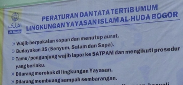 Layaknya HASMI, Yayasan Islam Al-huda pun Terapkan 3S