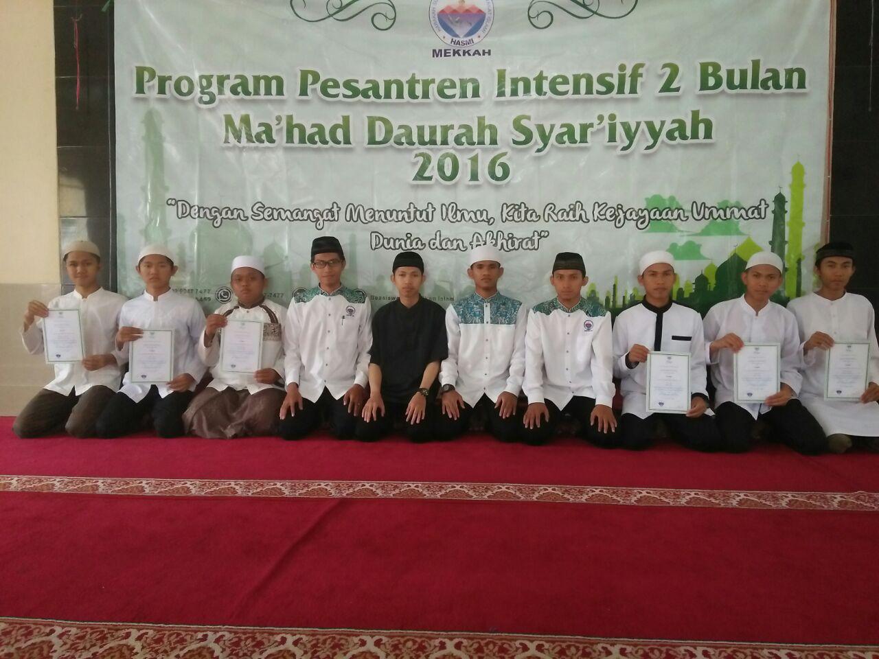 PENERIMAAN SANTRI MA'HAD DAUROH SYAR'IYYAH JAKARTA 